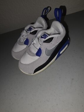 Nike Kids Gray, Blue and Black Sneakers